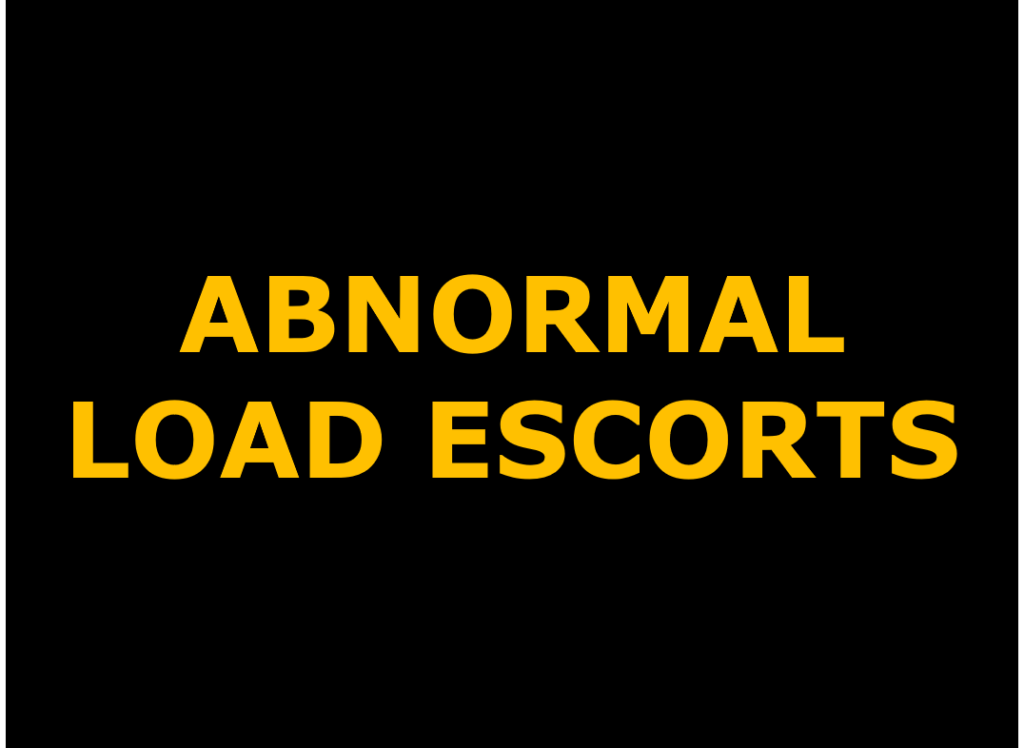 Abnormal load escorts