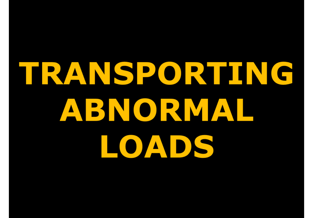 Safety Precautions For Transporting Abnormal Loads