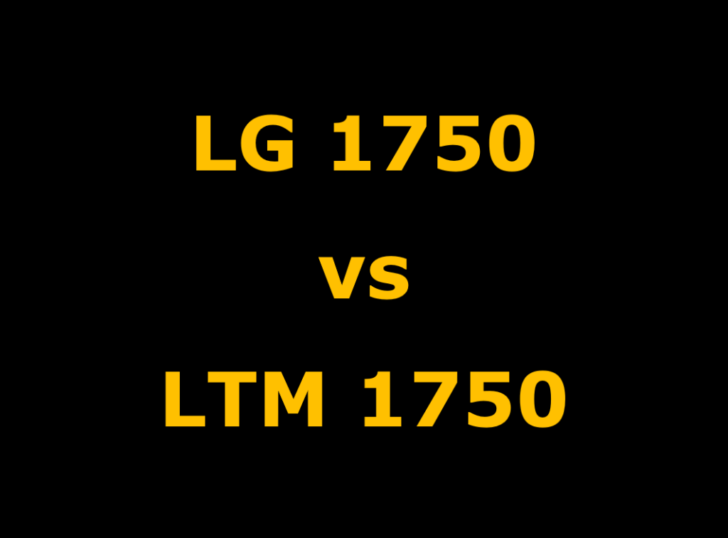LGV VS LTM The Liebherr LG 1750 vs LTM 1750 Mobile Crane
